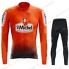 Costume ST MICHEL Team 2021 Maillot de cyclisme ensemble hommes vêtements d'été à manches longues vtt vélo route pantalon bavoir Ropa Maillot ensembles de course