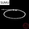 Classic Simple Small Round Ball Bead Anklets Chain For 925 Sterling Silver Ladies Foot Anklet Bracelet Women Jewelry