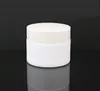 20g 30g 50g Glass Jar Bottle White Porcelain Cosmetic Jars with Inner PP liner Cover for Lip Balm Face Cream SN5651