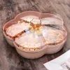 Tier Colorful Flower Shape Candy Storage Box Fruit Nuts Tray Bowl Snacks Organizer For Food Container Bins 210914