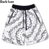 Bandana Mesh Shorts Herren Sommer Jersey Shorts High Street Herren Shorts Schwarz Weiß 210603