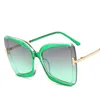 Sonnenbrille 2021 Vintage Damen Großer Rahmen T-Form Sonnenbrille Damen Cat Eye Mode Herren UV400