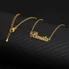 Collana di design Gioielli di lusso Nome personalizzato per donna Uomo Oro Argento Colore Catena in acciaio inossidabile Uomo Donna Ciondolo personalizzato