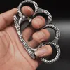 Fashion Curve Style Metal Brass Knuckle Duster Outdoor Camping Sports Fitness Safety Self-defense Pocket EDC Tool