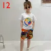 Mélanger 13 styles Conception d'été garçons filles ensembles deux pièces enfants coton lettre à manches courtes Tshirtshort pantalon pantalon enfants décontracté 3794119