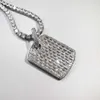 Bling Pendant Halsband för män Kvinnor Gåvor Nya Mode Geometriska AAA Zircon Halsband Hip Hop Smycken X0707