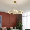 Lustres LED lustre bulle de verre salle à manger ronde longue suspension pour magasin restaurant gypsophile 220V