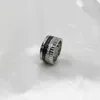 Sterling zilveren klassieke mode roterende multi-layer diamant bruiloft bouch ring sieraden voor mannen en vrouwen