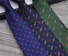 Mäns brev slips silke slips guld djur jacquard party bröllop vävt mode design med låda