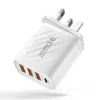 Universal 4 USb PD USB C Wall Charger Eu US UK AC Home Travel Type c USb-C Power Adapter Chargers For Ipad Iphone 14 15 12 13 Samsung huawei Android phone pc