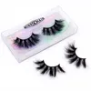 25 mm valse wimpers 3D natuurlijke krulwimpers faux nertsen haar dramatische lange wispies pluizige wimper vol strips nep oog lash extension make -up tool kit