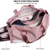 Bolsa de deporte grande seca mojada para mujeres Fitness Nuevo Sac de Sport Femme Bolsa de entrenamiento de viaje impermeable Zapatos Hombres al aire libre Bolsa de gimnasio Pink Y0803