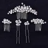 Hair Clips & Barrettes Floralbride Handmade Clear Rhinestones Crystal Bridal Comb Pin Set Wedding Headpieces Women Jewelry Accessories