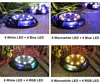 Solar Underground Lights Outdoor Waterproof 12LEDs Deck Lighting Lamp with Blue Light for Patio Pathway Lawn Yard Driveway Walkway