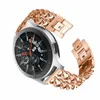 Diamant Rostfritt stålbandband för Samsung Galaxy Watch 42mm 46mm Gear Sport S2 Classic S3 Active Straps Metal Wristband 20mm 22mm Fashion