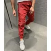 Moomphya Licht reflectiesstrepen joggt mannen broek snel drogende nacht rennende reflecterende lange magere broek heren voor heren