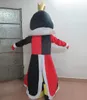 Högkvalitativ Queen Mascot Kostym Halloween Jul Fancy Party Dress Cartoon Character Passa Carnival Unisex Vuxna Outfit