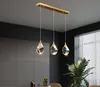 Pendant Lights Bedroom Led Full Brass Crystal Nordic Lamp Luminaire Suspension Decoration Salon Hanging 220V