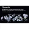 Solitaire rings smyckenbrilliant 1ct test real moissanite diamant förlovning solid 18k vit guld bröllop årsdag ring dropp leverans 202