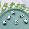 10 pcs bonito 3d resina panda encantos brincos bracelete kawaii animal dos desenhos animados pentants apto jewlery achados telefone caso DIY