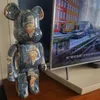 Nyaste Bearbrick Violent Bear Van Gogh Självporträtt Plating Qianqiu Byggstenar Bär 28cm