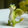 Everyday Collection Resin Simulation Magic Animal Dragon Dinosaur Miniatyr Fairy Garden Terrarium Bonsai Decor Dragon Figurine 210727