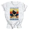 Vintage Kedi Ev Hanımı T Gömlek Kadınlar Sadece Bazen Selam Susu Fucupcakes Baskı Kısa Kollu Yaz Tişörtleri Yenilik Tee 210324 Tops