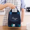 Opbergtassen tote cartoon pack schattig carry picnic tas student container bento oxford draagbare doek lunch ontbijt dik reisdoos dier