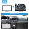 173*98MM 2Din Car Radio Panel for 2006 Toyota Camry Vios Corolla Wish Altis 4500 Frame Panel Double Din Kits CD Trim