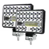 12-80V 스퀘어 4 인치 20 램프 비즈 LED Retrofit 외부 헤드 라이트, 쌍