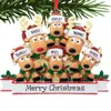 2021樹脂エルクファミリー2 3 4 5 6 7 8名前ペンダントクリスマスデコレーションかわいい鹿の休日冬のギフトXmas Tree Ornaments 18 9168205