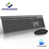 Conjunto sem fio francês recarregável mouse 2400dpi alemão / inglês / italiano / espanhol teclado silencioso mouse laptop pc