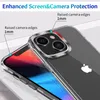 1.5mm Akrylowe Clear Telefon Przypadki Anti-Scratchoodporne twarde przezroczyste Przezroczyste Przypadki z miękką krawędzią dla iPhone 13 Pro Max 12 mini 11