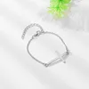 Charms bransoletki prezenty dla kobiet akcesoria biżuteria męska bransoletka ze złotym krzyżem Charms mężczyzna kobieta miłośnicy Femme Braclet pary Rodn22