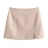 Женская летняя элегантная юбка костюмы za сплошные короткие пиджаки пальто и мини-юбки женские повседневные ol 2 частей одежда 210513