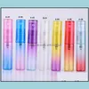 Packing Bottles & Office School Business Industrial Wholesale 500 Pieces/Lot 4Ml Mini Cute Portable Colorf Glass Refillable Per Bottle With