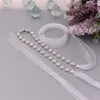 Bröllopssashes Trixy S378 Kvinnor Thin Rhinestone Alloy Belt Bridal Dress Accessories Skinny For Bride Bridesmaids306i