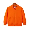 Automne 2-12 ans Vêtements pour enfants Solid Zipper Full Cotton Jacket Fleece Coat Boy Survêtement Unisexe Beat Sport Casual Blazer 211011