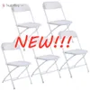 Nowe plastikowe krzesła składane wesele krzesło imprezowe krzesło handlowe białe bs14