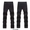 Tous les hommes de dédouanement skinny noir ont détruit le pantalon de motard à ajustement slim droit des pantalons hiphops lavés en jean