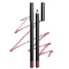 12 colori Matita labbra Lipliner opaco impermeabile liscio colorato seta nudo rossetto penna lunga durata Pigmenti labbra trucco