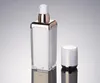 30g 50g Pearl White ACRYLIC Square Shape Cream Bottle Jar 15 30 50 ml Lotion Serum Essence Foundation Cosmetic Packaging