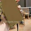 Drop Old Flower Designer Mirror Phone Falls för iPhone 12 Mini 11 Pro Max XS XR X 8 7Plus Fashion Square Fall Back Cover 6804206