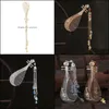 Jewelry Hair Clips & Barrettes Ancient Pipa Comb With Tassel Pendant Women Chinese Style Hanfu Hairpin Headdress Vintage Chic Lute Gifts Dro