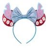 Pałąk dla niemowląt z cekinem Big Bow Mouse Ear Elk Horn Christmas Halloween Glitter Boutique For Girl Boy Xmas Elastic Hair Head Band2045870