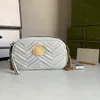 Nieuwe dames echte lederen marmont crossbody tassen luxe ontwerper modemerk handtassen avondcamera cases kaarten kaarten dames schoudertassen