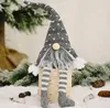 Kerstmis Faceless Doll Gloeiende Hanger Merry-Christmas Decor Lange Been Xmas Tree Hanging Ornament 5 Patronen SN2963