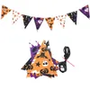 1set Halloween Paper Banners Pumpkin Ghost Bat Trick Or Track Kids Favor Happy Halloween Party Haunted House Bar Decorations Y0730