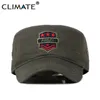 Men Army Cap Militaire hoed Baseball caps Green Cool Volwassene verstelbare rode sterren Flat Top Wide Brim Hats Delm22