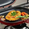 Pans 32cm Double-Sided Frying Pan Non-Stick Barbecue Tool Cookware Grill Injection Molding Home Cooking Kitchen Supplies